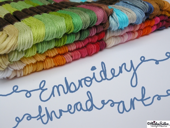 Embroidery Thread Art  at www.elistonbutton.com - Eliston Button - That Crafty Kid
