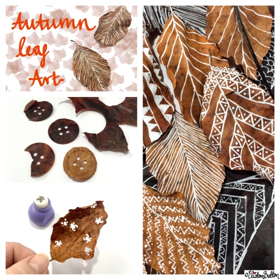 Autumn Leaf Art Illustration Photographs - Around Here…November 2015 at www.elistonbutton.com - Eliston Button - That Crafty Kid