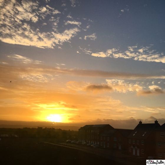 Gorgeous Sunrise at the edge of Evesham, Worcestershire, UK - Around Here…November 2015 at www.elistonbutton.com - Eliston Button - That Crafty Kid