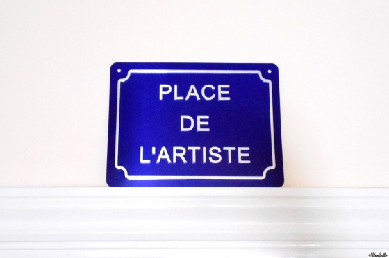 Place De L'Artiste French Art Studio Sign - Eliston Button is 2 Years Old Today! at www.elistonbutton.com - Eliston Button - That Crafty Kid